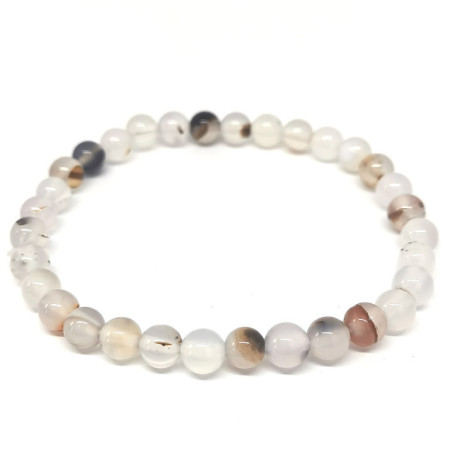 Agate Dentrite (Merlinite) - Bracelet 6 mm