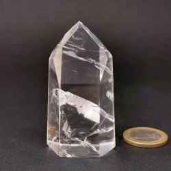 Cristal de roche AAA - Pointes polies (Prisme)