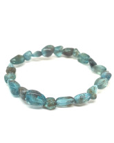 Apatite Bleue extra - Bracelet Grains