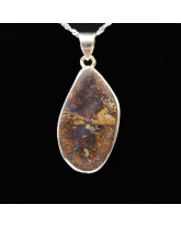 Opale Boulder - Pendentif Serti Argent