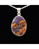 Opale Boulder - Pendentif Serti Argent