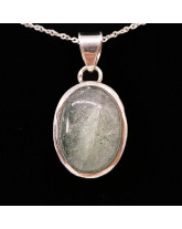 Aigue Marine AAA+ - Pendentif Serti Argent