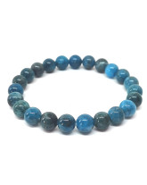 Apatite Bleue extra - Bracelet Boules
