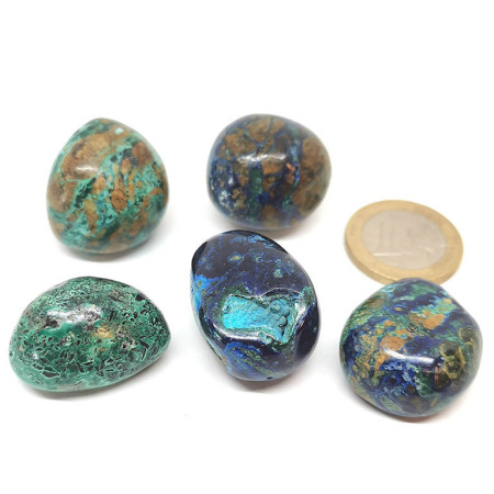 Azurite Malachite - Pierres Roulées