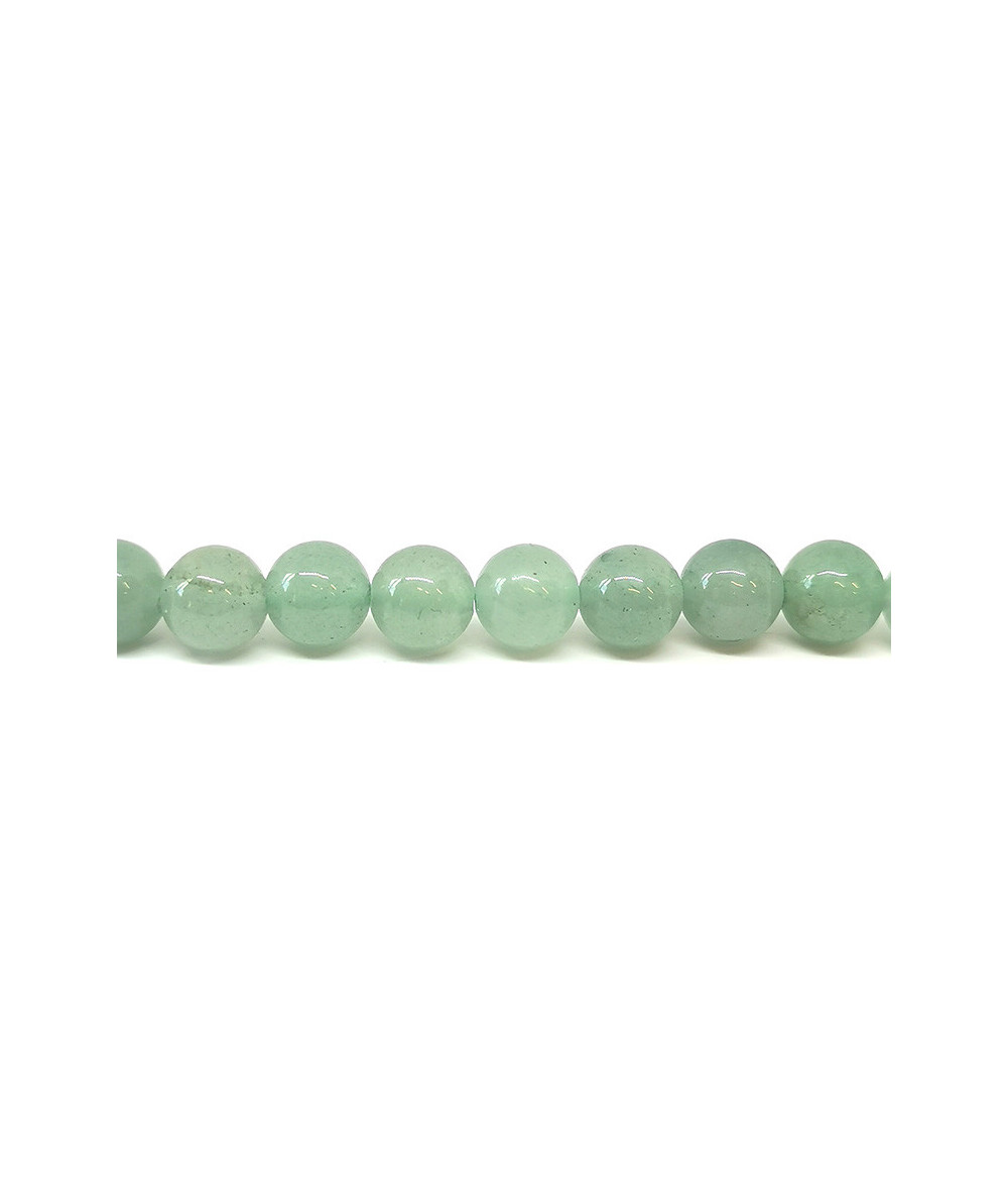 Lot De Perles Aventurine Verte - Tubes Colonnes 39cm - 26 Pièces - Neuf Fait Main