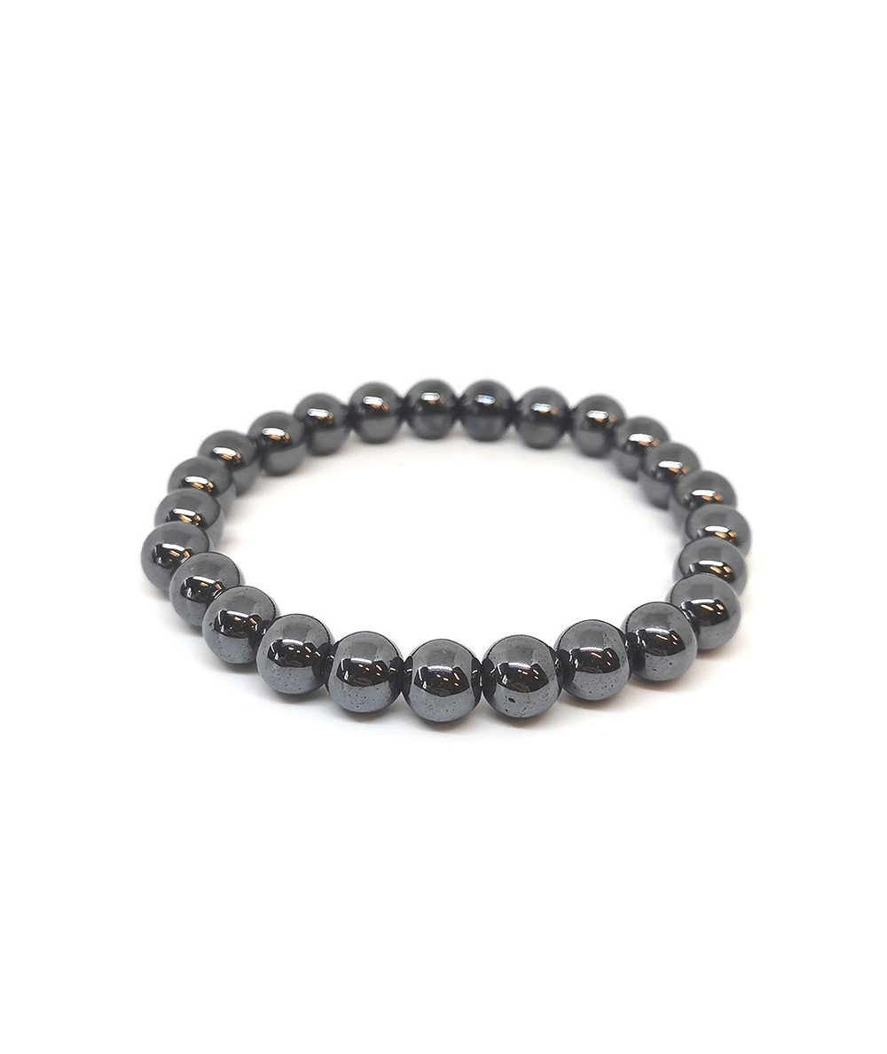 Hématite - Bracelet Boules 8mm