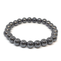 Hématite - Bracelet Boules 8mm