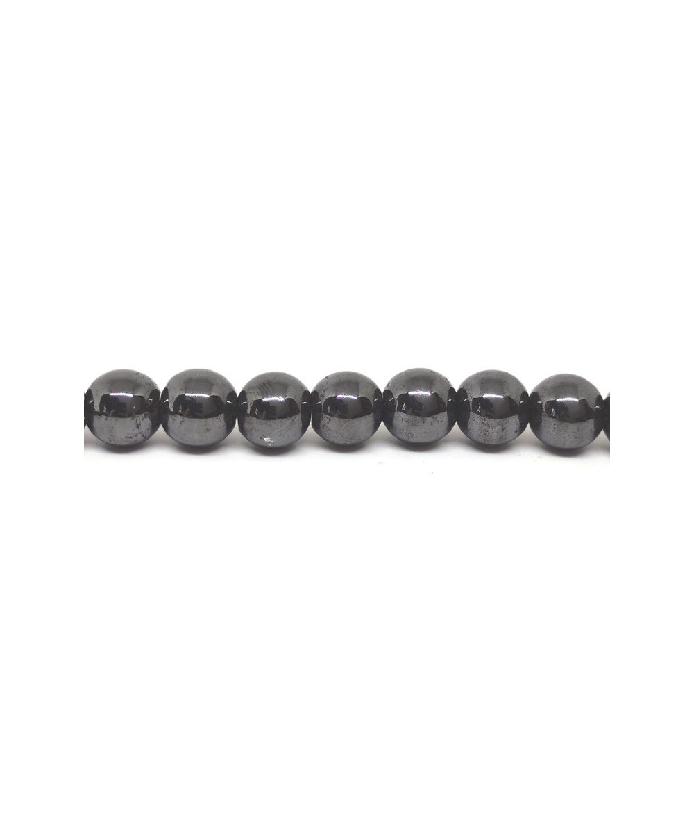 Hématite (Non aimanté) - Fil de Perles - 8 mm