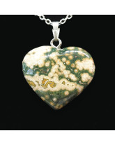 Jaspe Ocean - Pendentif Coeur