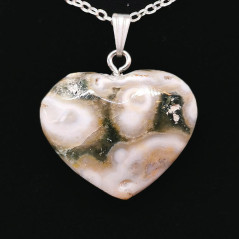 Jaspe Ocean - Pendentif Coeur