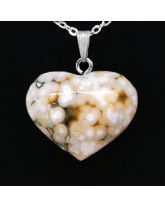 Jaspe Ocean - Pendentif Coeur
