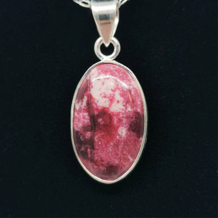 Thulite - Pendentif Serti Argent