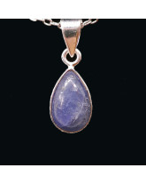 Tanzanite (Zoïsite bleue) - Pendentifs sertis argent 