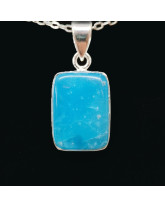 Smithsonite - Pendentif Serti Argent