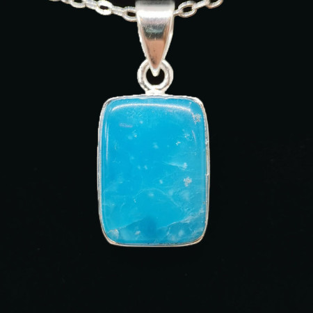 Smithsonite - Pendentif Serti Argent