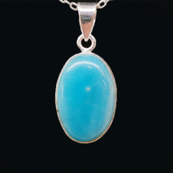 Smithsonite - Pendentif Serti Argent