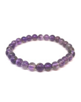 Améthyste - Bracelet Boules - Taille Enfant