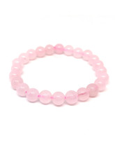  Quartz rose - Bracelet Boules - Taille Enfant