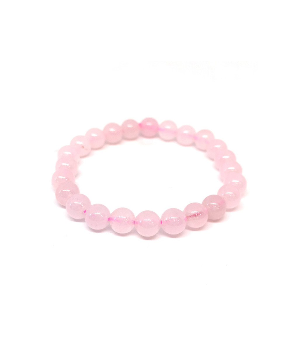  Quartz rose - Bracelet Boules - Taille Enfant