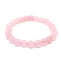  Quartz rose - Bracelet Boules - Taille Enfant