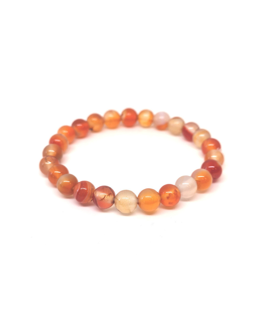 Cornaline - Bracelet Boules - Taille Enfant Cornaline - Bracelet Boules - Taille Enfant