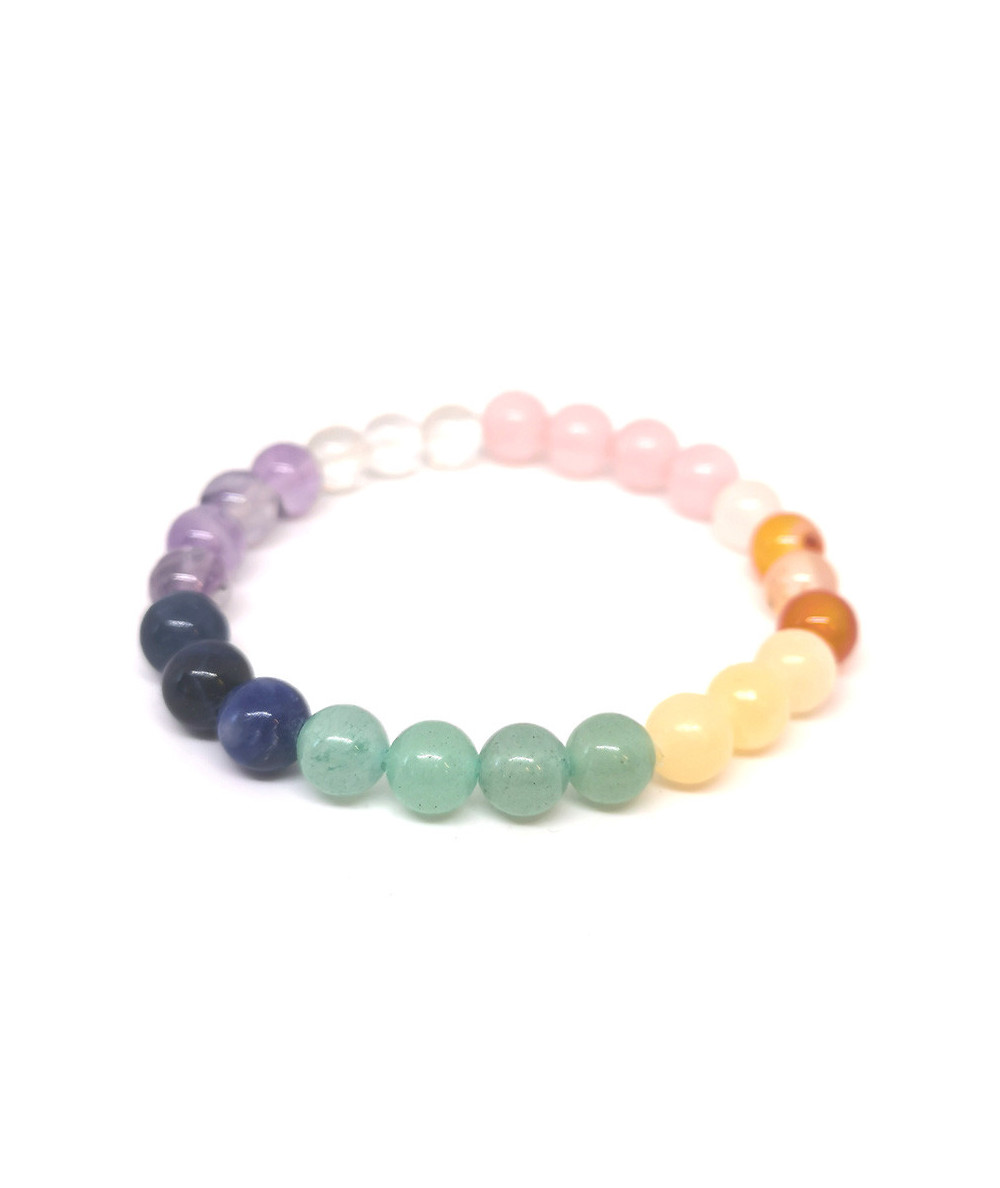 7 chakras - Bracelet Boules - Taille Enfant