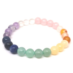 7 chakras - Bracelet Boules - Taille Enfant