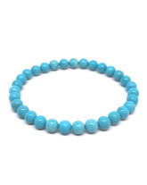 Turquoise d'Arizona - Bracelet Boules 6 mm