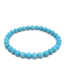 Turquoise d'Arizona - Bracelet Boules 6 mm