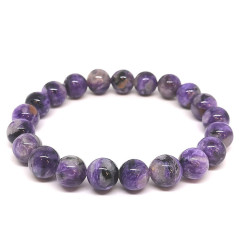 Charoïte - Bracelet Boules 10-11 mm