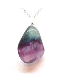 Fluorite - Pendentif Pierre roulée