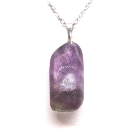 Fluorite - Pendentif Pierre roulée