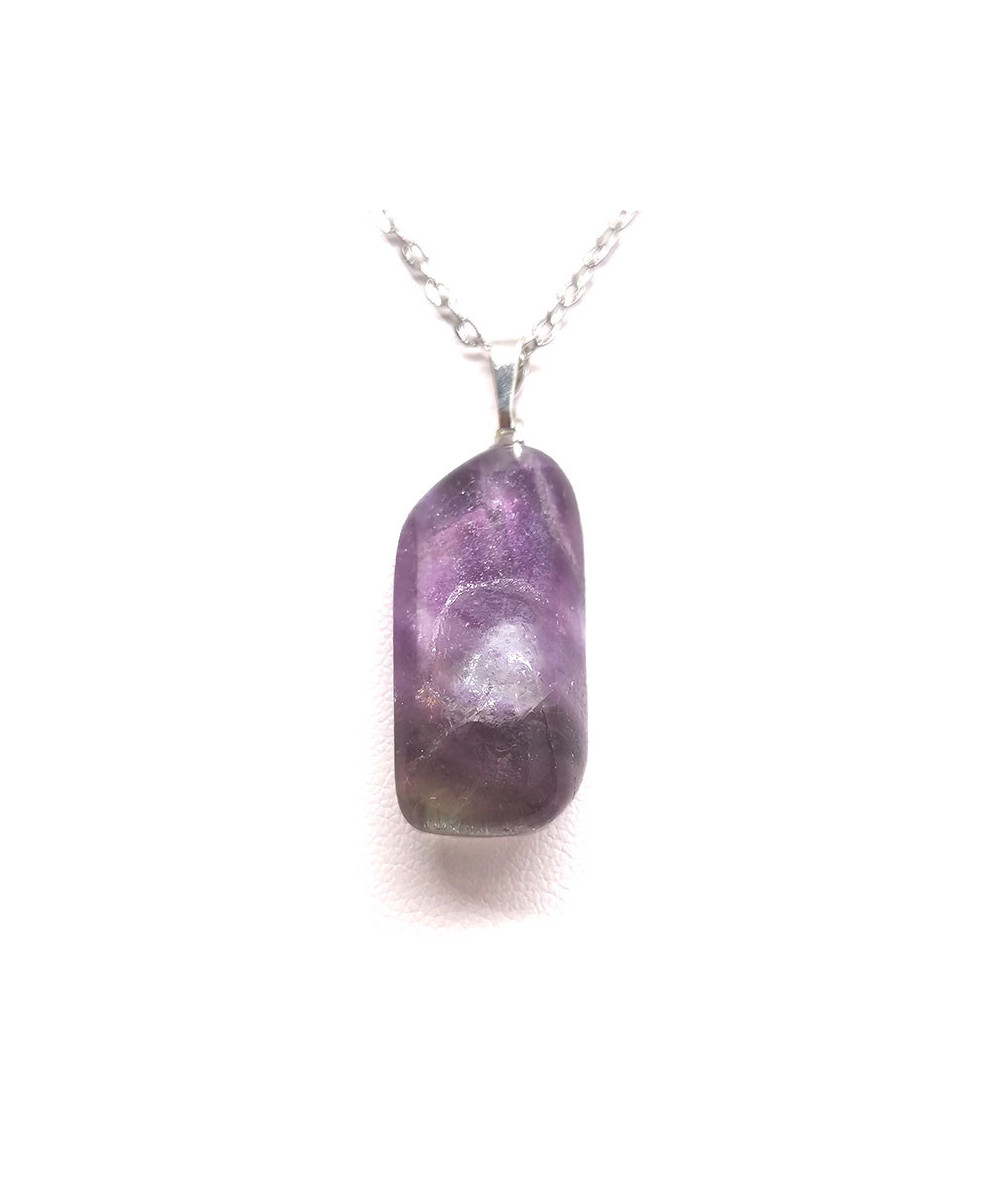 Fluorite - Pendentif Pierre roulée