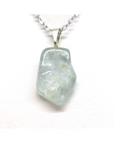 Topaze Bleue - Pendentif Pierre Roulée