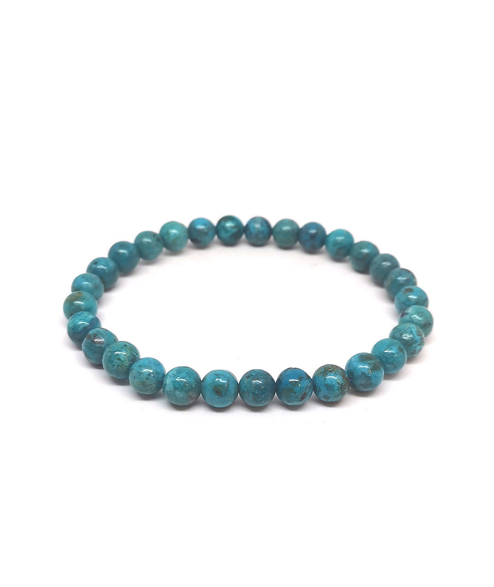 Chrysocolle d'Arizona - Bracelet Boules 6 mm