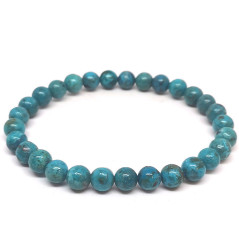 Chrysocolle d'Arizona - Bracelet Boules 6 mm