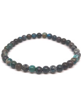 Chrysocolle du Perou - Bracelet Boules 6 mm