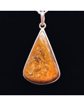 Bronzite - Pendentif Serti Argent
