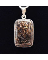 Astrophylite - Pendentif Serti Argent