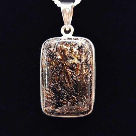 Astrophylite - Pendentif Serti Argent