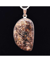 Astrophylite - Pendentif Serti Argent