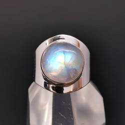 Labradorite Blanche - Bagues en Argent