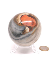 Sphère Jaspe imprimé polychrome - 8,8 cm