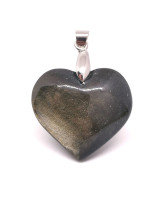 Obsidienne dorée - Pendentif Coeur