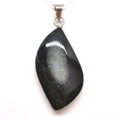 Obsidienne argentée - Pendentifs Cerclé - Bélière Argentée