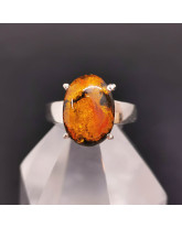 Ambre véritable AAA+ - Bague Argent