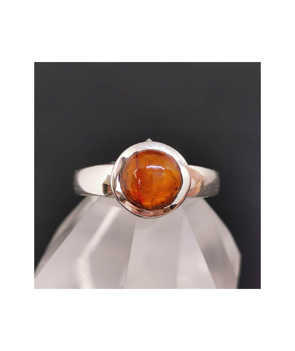 Bague en ambre véritable clearance