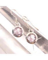 Morganite extra (Béryl rose) - Boucles d'Oreilles Argent