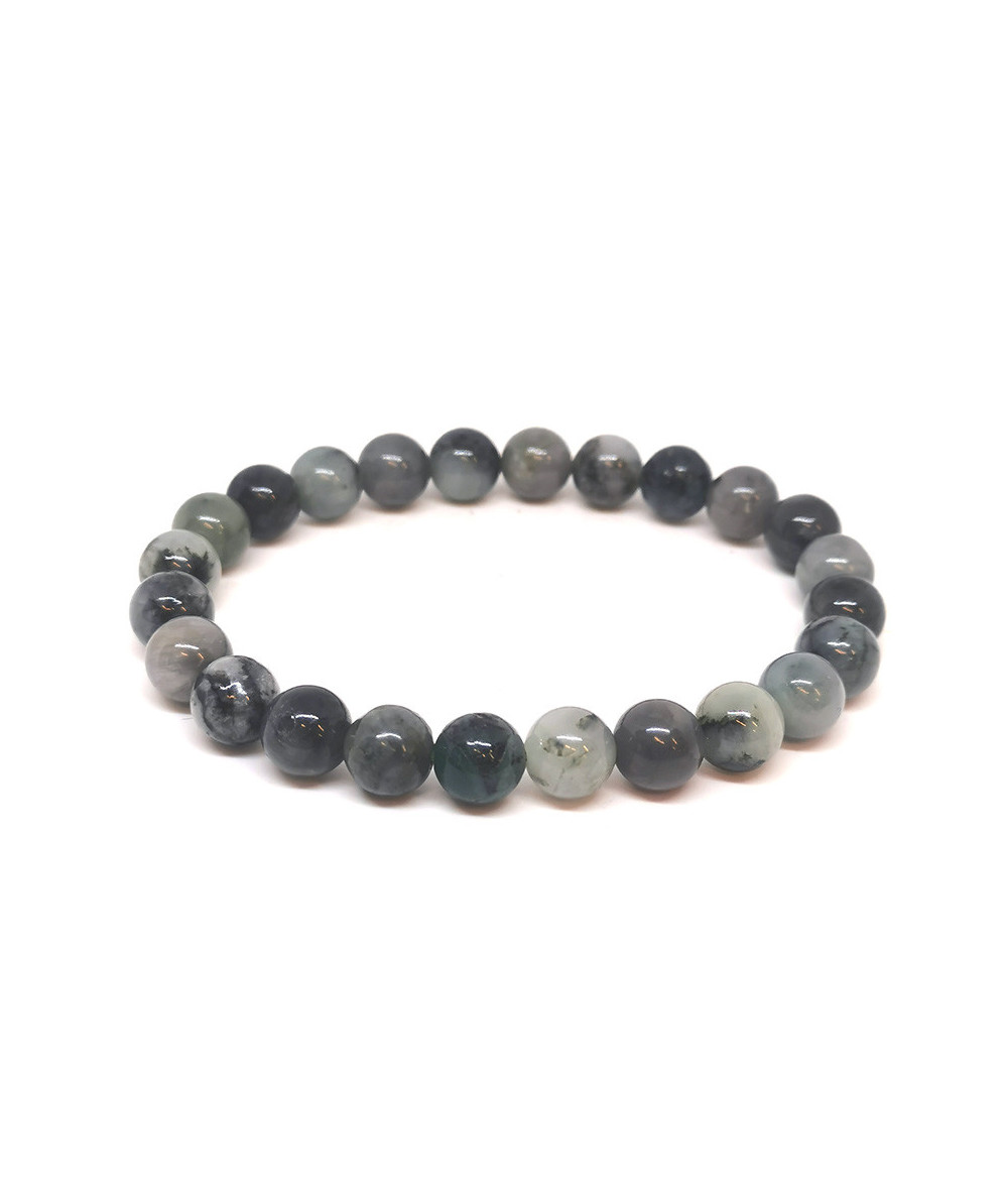 Emeraude - Bracelet Boules 8 mm