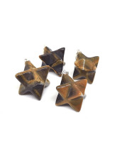 Oeil de tigre - Pendentif Merkabah